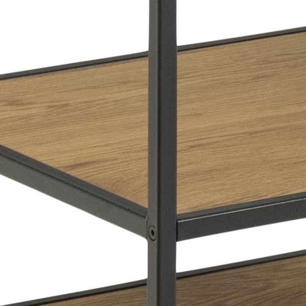 Garderoba Seaford dąb/czarny - ACTONA